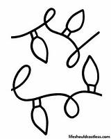 Christmas Lights Coloring Pages Free Printable PDF Templates  Life sketch template