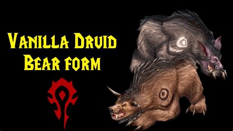 WoW Vanilla - Druid Quest - Bear Form (Horde) - YouTube