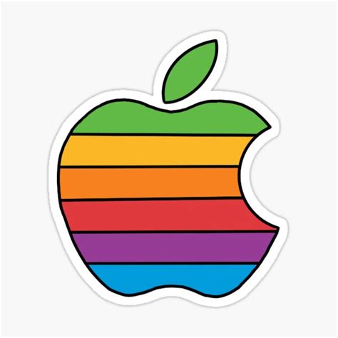 "Rainbow Apple" Sticker for Sale by rhyannamorgan | Redbubble