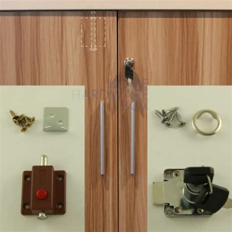 spring loaded bolt cabinet double swing door latch and lock with two ...