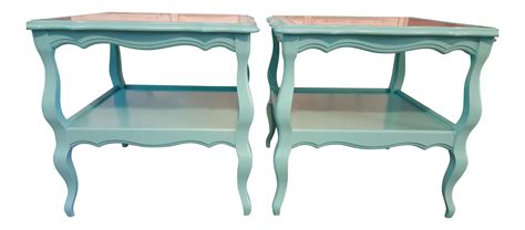 1970s Boho Chic Coastal Chic Side Tables - a Pair on Chairish.com Lane Furniture, Living ...