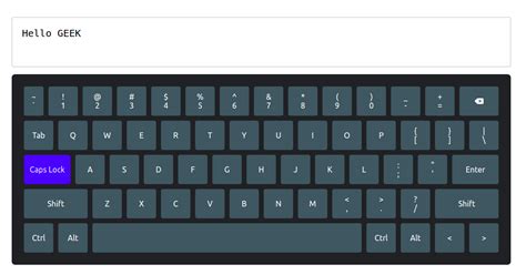 Virtual Keyboard using React - GeeksforGeeks