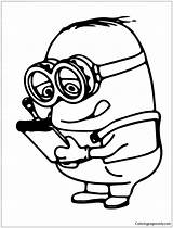 Cute Despicable Me Minion Coloring Pages  Cartoons sketch template