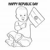 Flag India Coloring Indian Drawing Pages Printable Colouring Kids Color  sketch template