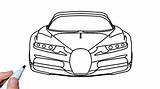 Chiron Bugatti Car Coloring Pages sketch template