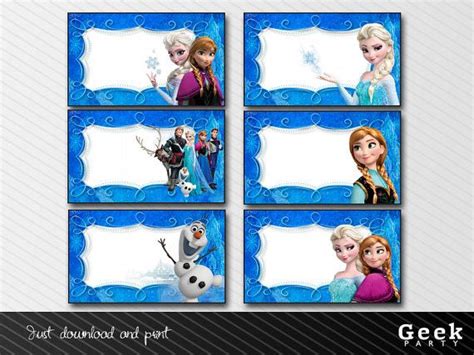 Frozen labels - INSTANT DOWNLOAD | Printable name tags, Labels ...