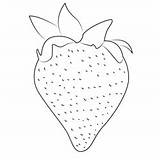 Strawberry Fruit Coloring Page For Kids  Free Printable sketch template