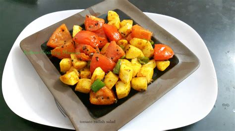 Tomato radish salad (stir fry) | Indian Cooking Manual