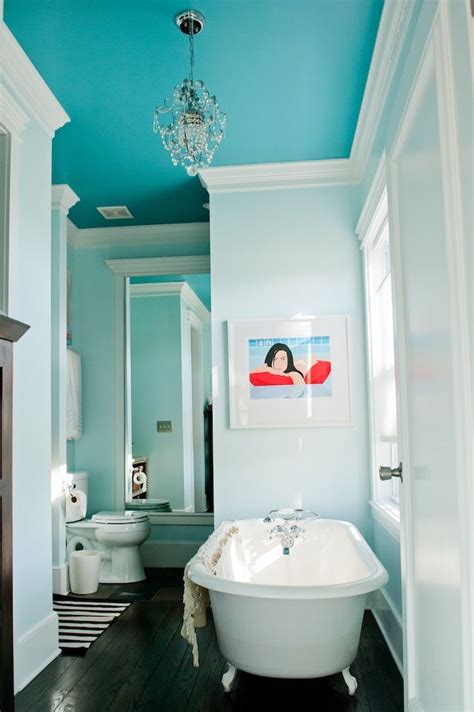 Benjamin Moore Peacock Blue Bathroom Ceiling Paint | Turquoise bathroom, Bathroom ceiling paint ...