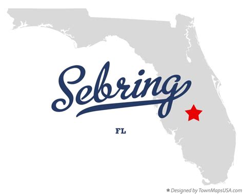 Map of Sebring, FL, Florida