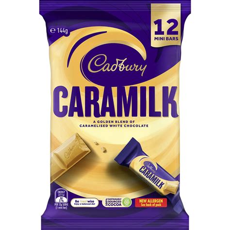 Cadbury Caramilk Chocolate Sharepack 12 Pack 144g | Woolworths