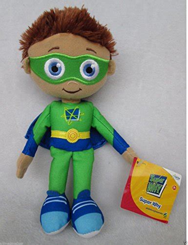 9" NEW Rare Learning Curve PBS Show Super Why Whyatt Wyatt Boy Plush Doll Toy Book Review and ...