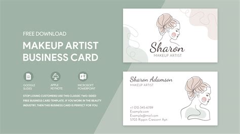 Makeup Artist Business Cards Templates Free