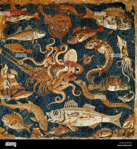 Roman Marine Mosaic,2nd Century BC Stock Photo - Alamy