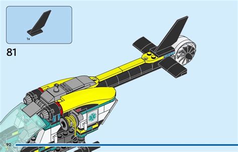 LEGO 60405 Emergency Rescue Helicopter Instructions, City - Medical