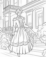 Victorian Era Coloring Pages sketch template