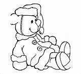 Cute Christmas Teddy Bear Coloring Pages Coloring sketch template