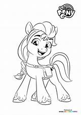My Little Pony Characters  A New Generation Coloring Pages For Kids sketch template