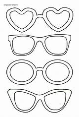 Sunglasses Coloring Page Template Sketch sketch template