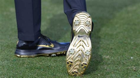 Why Tiger Woods is wearing gold-accented Nike golf shoes in The Match