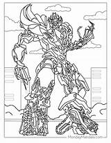 Megatron Transformer Coloring Pages sketch template