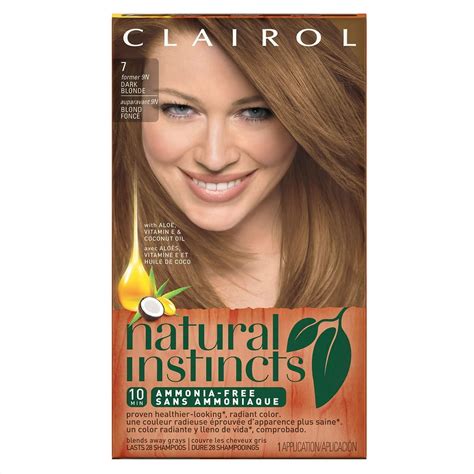 Clairol Natural Instincts Semi-Permanent Hair Color, Dark Blonde, 7/ 9N - Walmart.com - Walmart.com