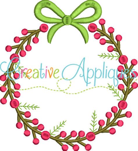 Christmas Wreath - 4 Sizes! - Products - SWAK Embroidery