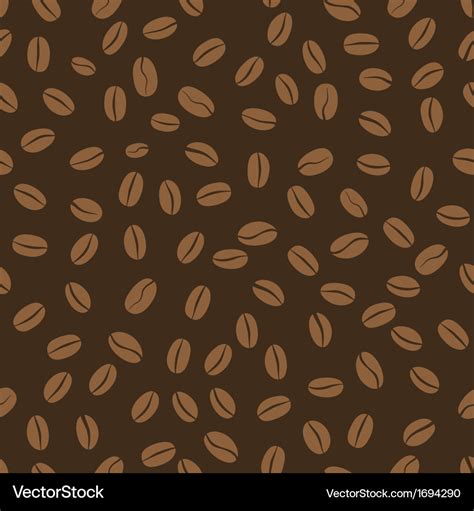 Seamless pattern coffee beans Royalty Free Vector Image