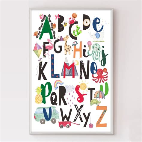 Free Alphabet Nursery Wall Art | Hand Drawn