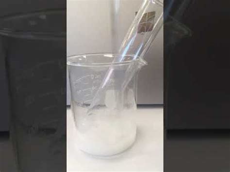 Sodium hydrogen carbonate and hydrochloric acid reaction - YouTube