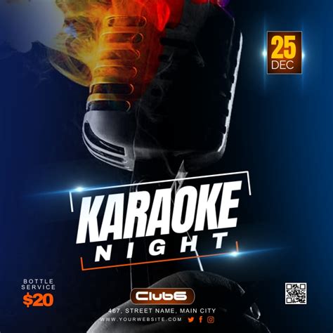 karaoke night Template | PosterMyWall