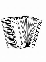 Accordion coloring Pages sketch template