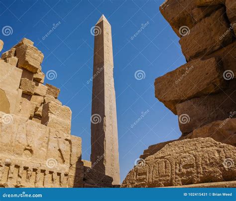 Hatshepsut Obelisk at Karnak Temple Stock Image - Image of religion, history: 102415431