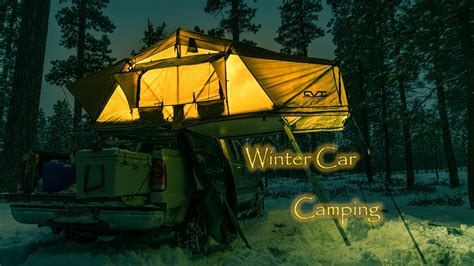Mt Shasta Roof Top Tent | CVT Cascadia Vehicle Tents | Winter Car Camping - YouTube