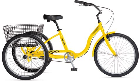 VEVOR Adult Tricycle 20 Inch, 7-Speed Three Wheel Bikes, Yellow Tricycle With Bell Brake System ...