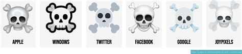 Skull And Crossbones Emoji Skull And Crossbones Clipa - vrogue.co