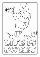 Ice Cream Parlor Coloring Pages Download And Print For Free sketch template
