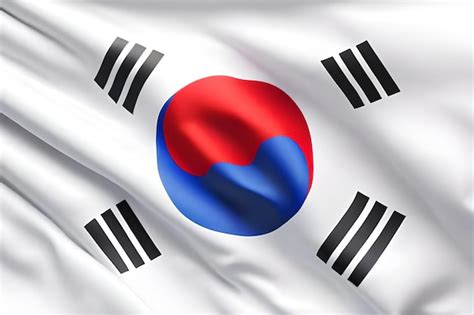 Premium AI Image | south Korea flag
