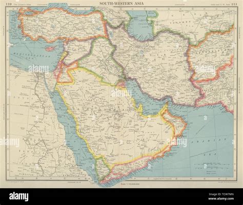 Middle east map 1947 hi-res stock photography and images - Alamy