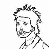 The Weeknd Coloring Pages  Nation sketch template