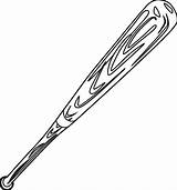 Baseball Bat sketch template