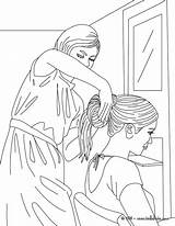 Hairdressing Head Sheets Sketch Coloring Page sketch template