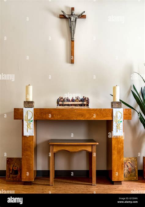 Chapel Altar in a Nursing Home Stock Photo - Alamy