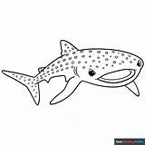 Whale Shark Coloring Page sketch template