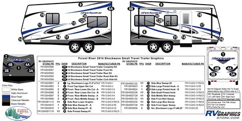 2014 Forest River Shockwave Small Travel Trailer Decals and Replacement ...