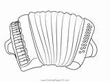 Accordion 1 Coloring Page For Kids  Free Printable sketch template
