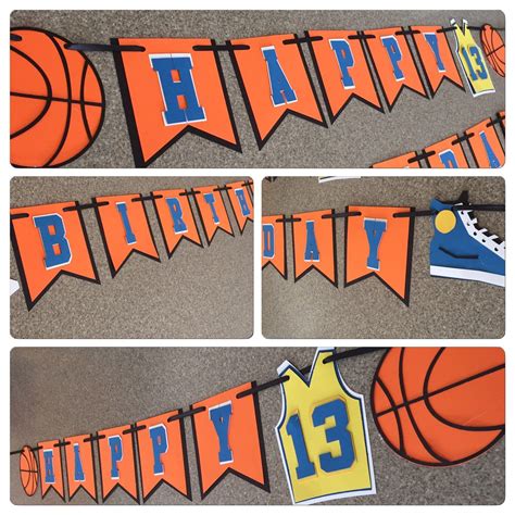 A personal favorite from my Etsy shop https://www.etsy.com/listing/274947546/basketball-banner ...