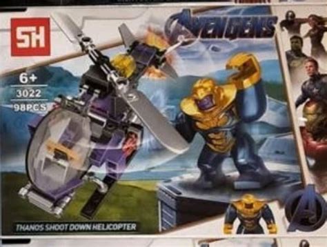 A knockoff Lego company made an actual Thanos Helicopter..... : just2good