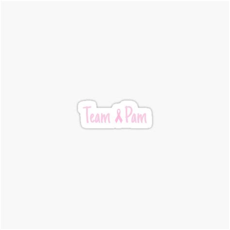 "Team Pam Logo" Sticker by StickersBySEA | Redbubble