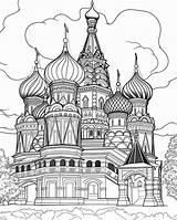 St Basils Cathedral Style Coloring Pages  Premium AI Generated Image sketch template